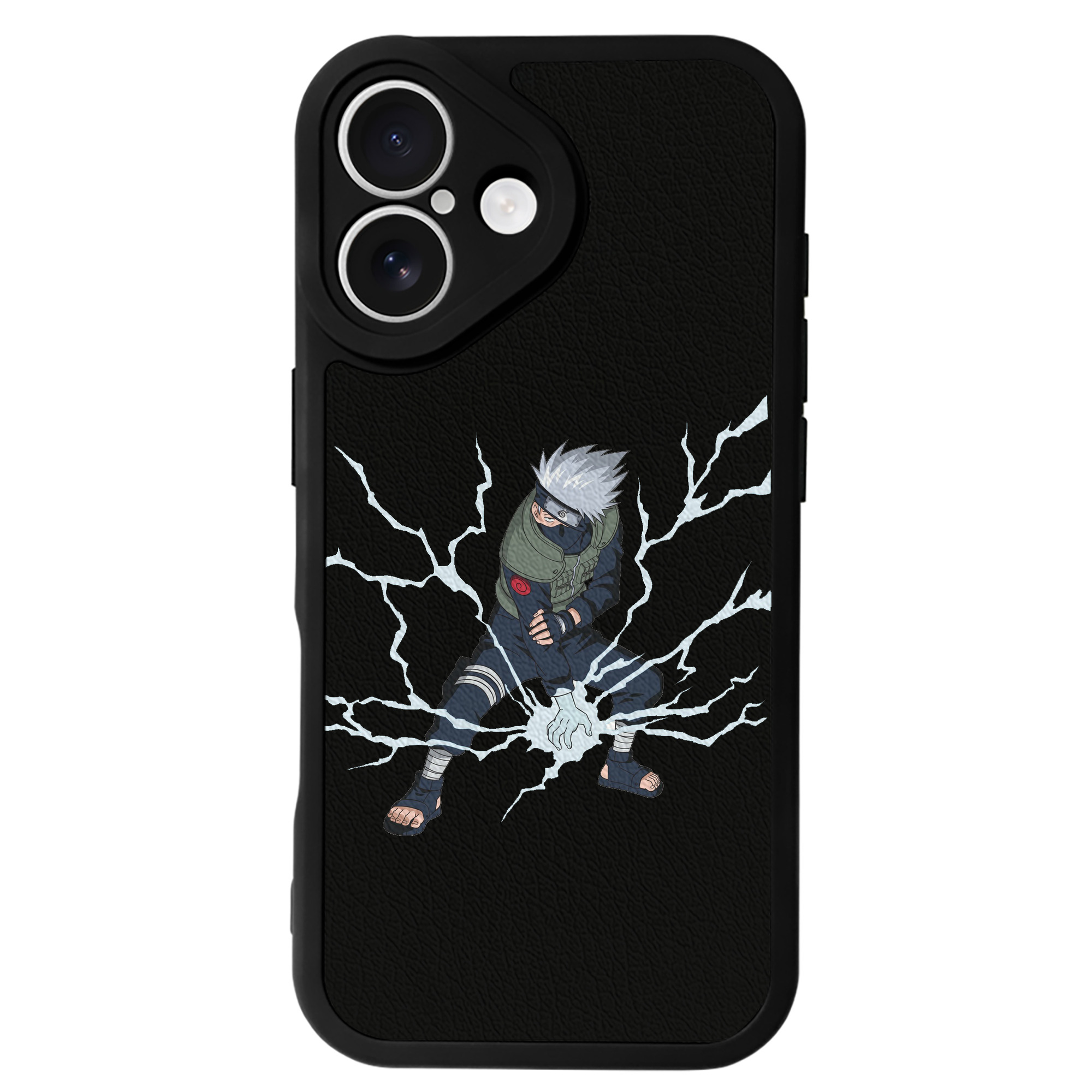 （画像用） NARUTO -ナルト- はたけ カカシ Hatake Kakashi 【iPhone 16シリーズ対応】シリコンスマホケース（レザー調） 材質：シリコン